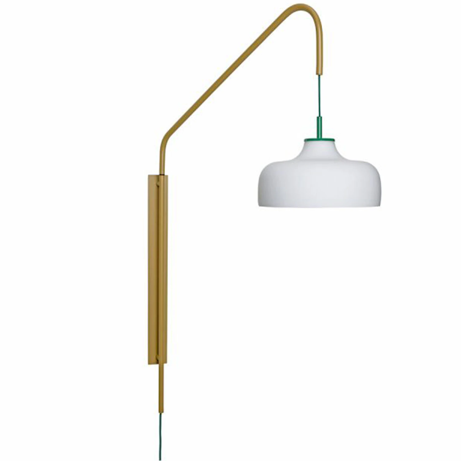 Hübsch Current Vägglampa Grön/khaki - Vägglampor Järn Grön - 961616
