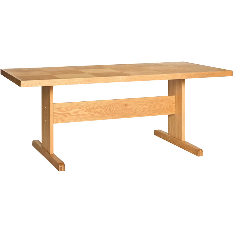 Skak Matbord 195 cm, Natur