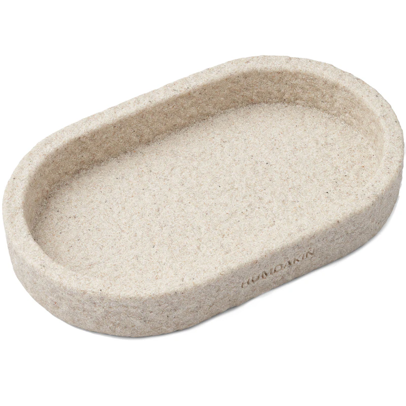 Oval Bricka Sandsten 25x15 cm