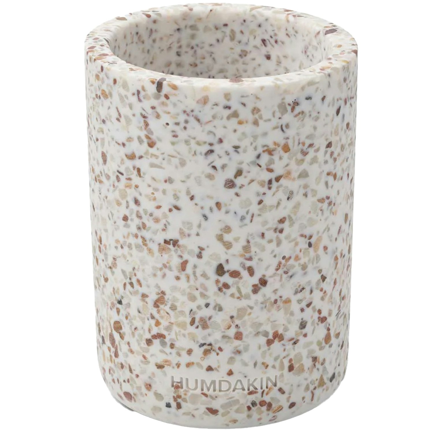 Humdakin Terarazzo Vas 14 Cm Vit/brun - Vaser Terrazzo Brun - 328