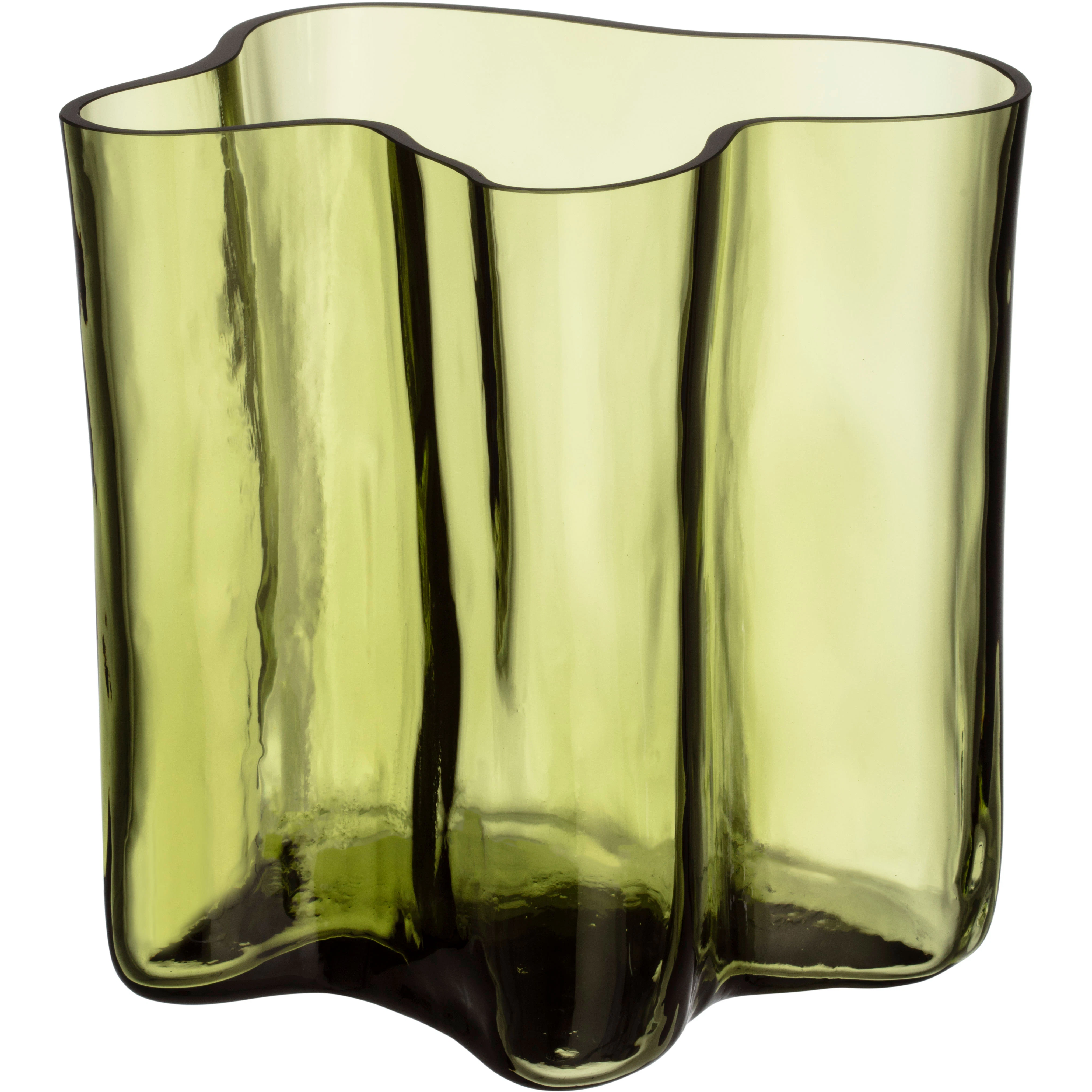 Iittala Aalto Vas 200 Mm Finsk Sand - Vaser Glas Gr&ouml;n - 1082764
