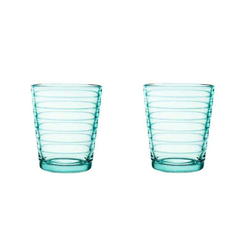 Aino Aalto Dricksglas 22 cl 2-pack, Water Green