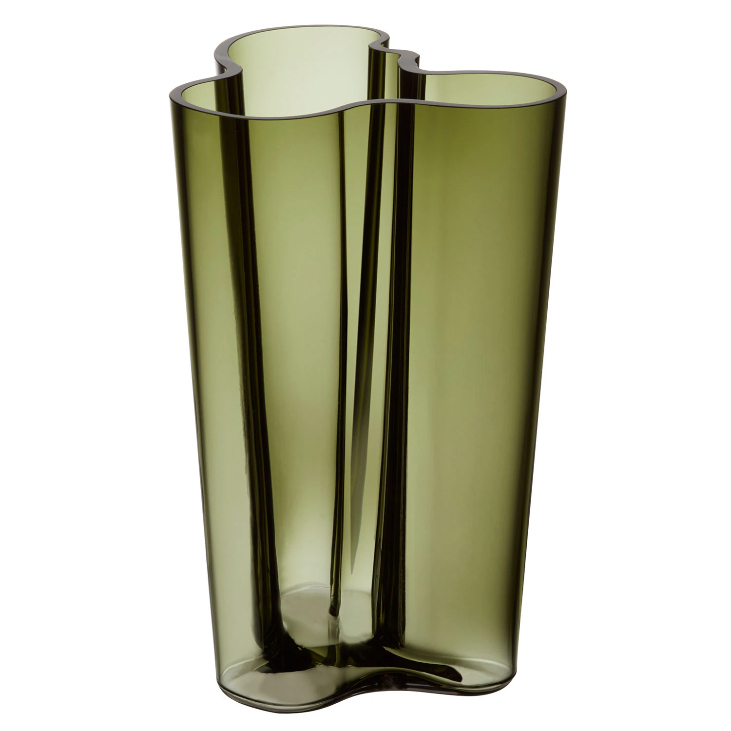 Iittala Alvar Aalto Vas 25,1 Cm Mossgr&ouml;n - Vaser Glas Mossgr&ouml;n - 1025668