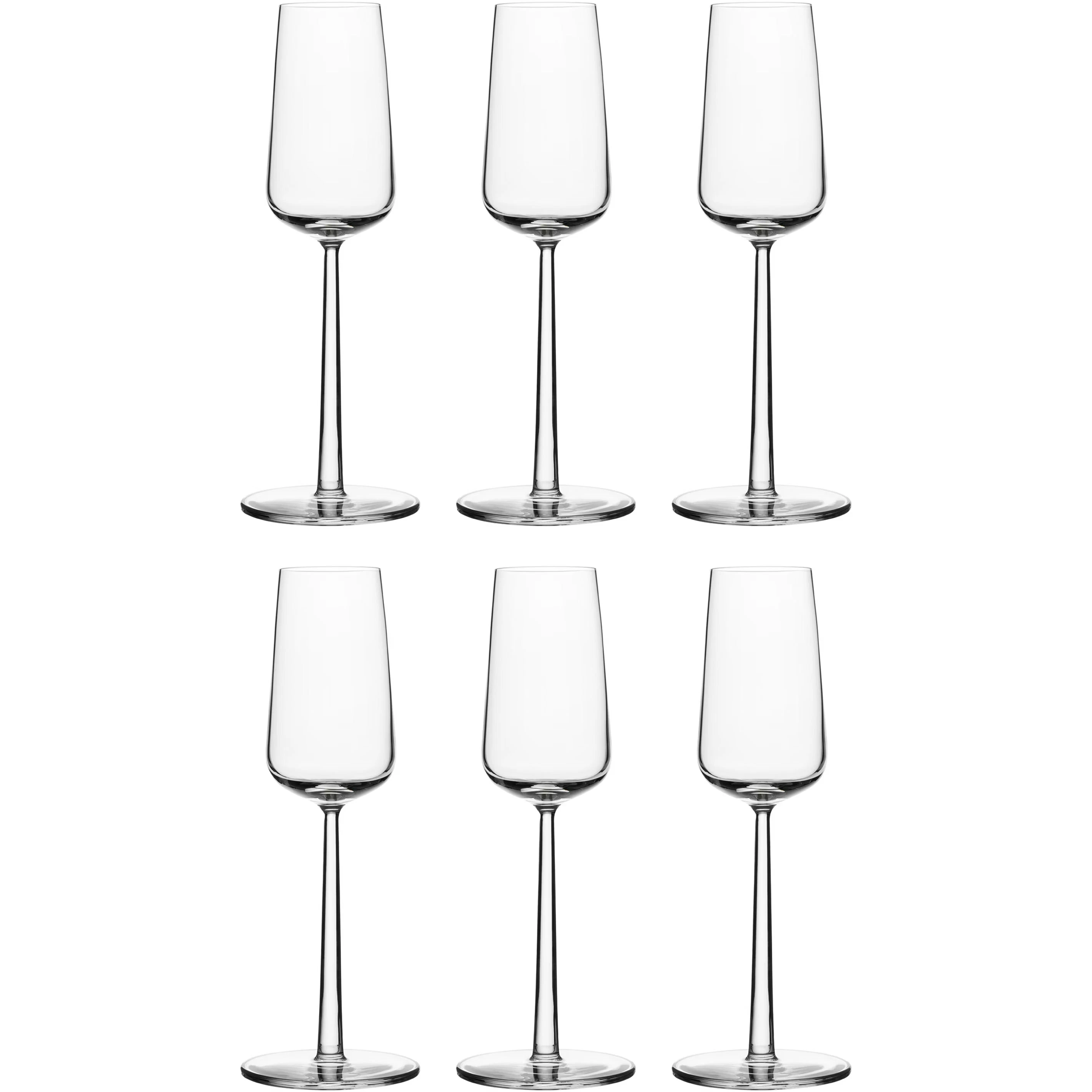 Iittala Essence Champagne 21 Cl 6-pack - Champagneglas Glas Klar - 1008576-6PCS