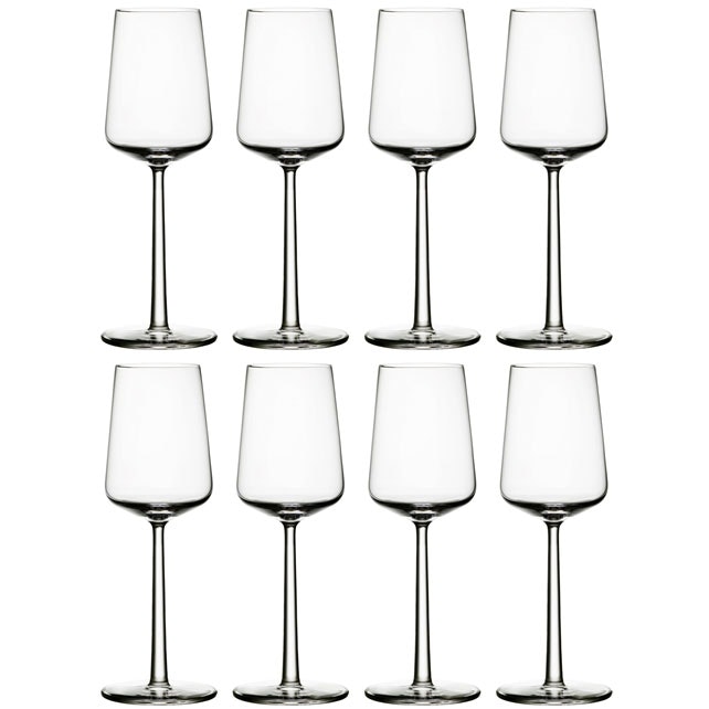 Iittala Essence Vitvins 33 Cl 8-pack - Vinglas Glas Klar - 1009140-8PCS