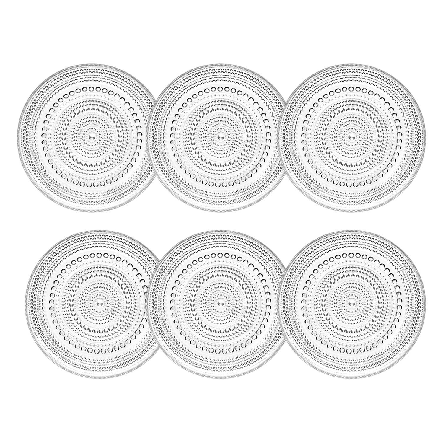 Iittala Kastehelmi Assiett Klar 17 Cm 6-pack - Assietter Glas Klar - 1007055-6pack