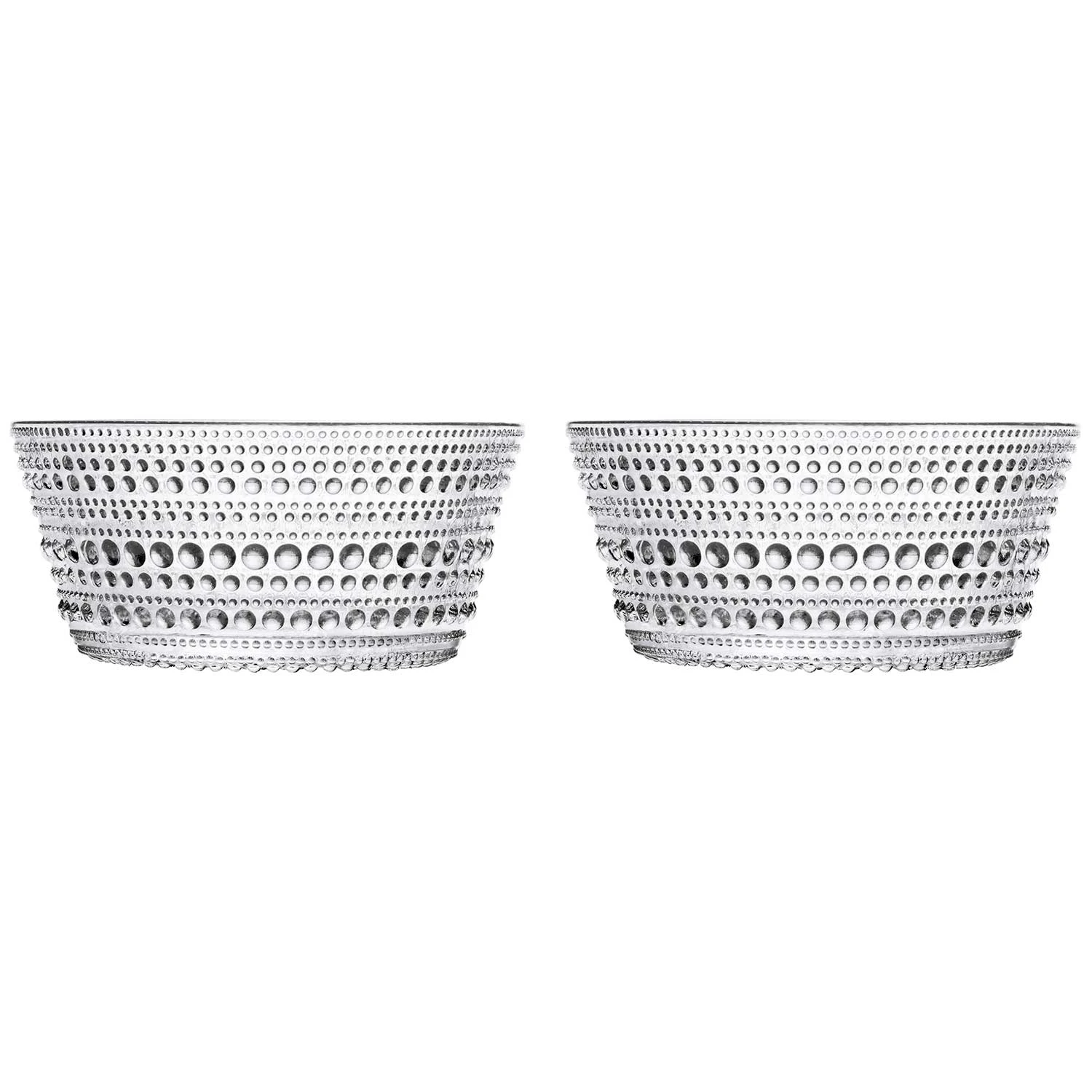 Iittala Kastehelmi Sk&aring;l 23 Cl Klar 2-pack - Serveringssk&aring;lar Glas Klar - 1007053-2pack