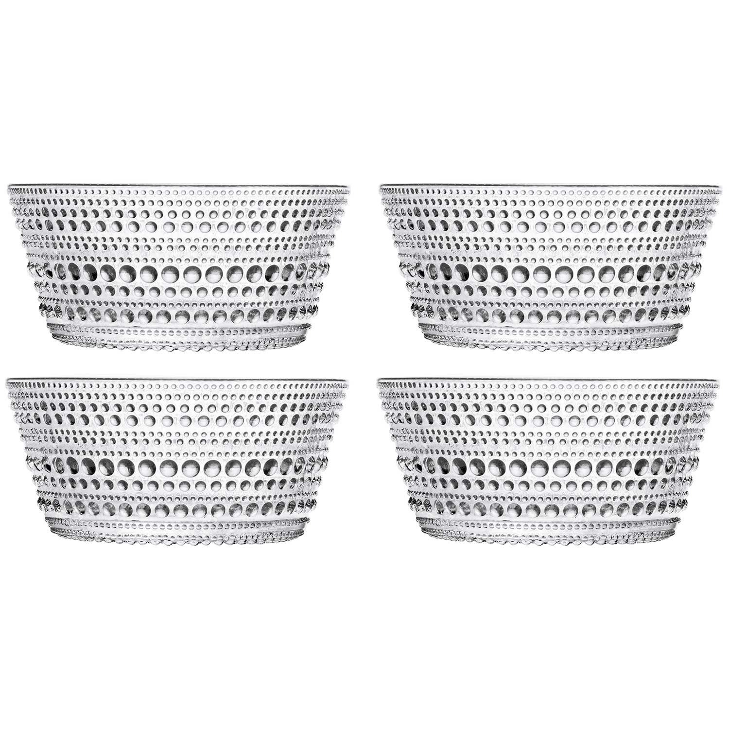 Iittala Kastehelmi Sk&aring;l 23 Cl Klar 4-pack - Serveringssk&aring;lar Glas Klar - 1007053-4pack