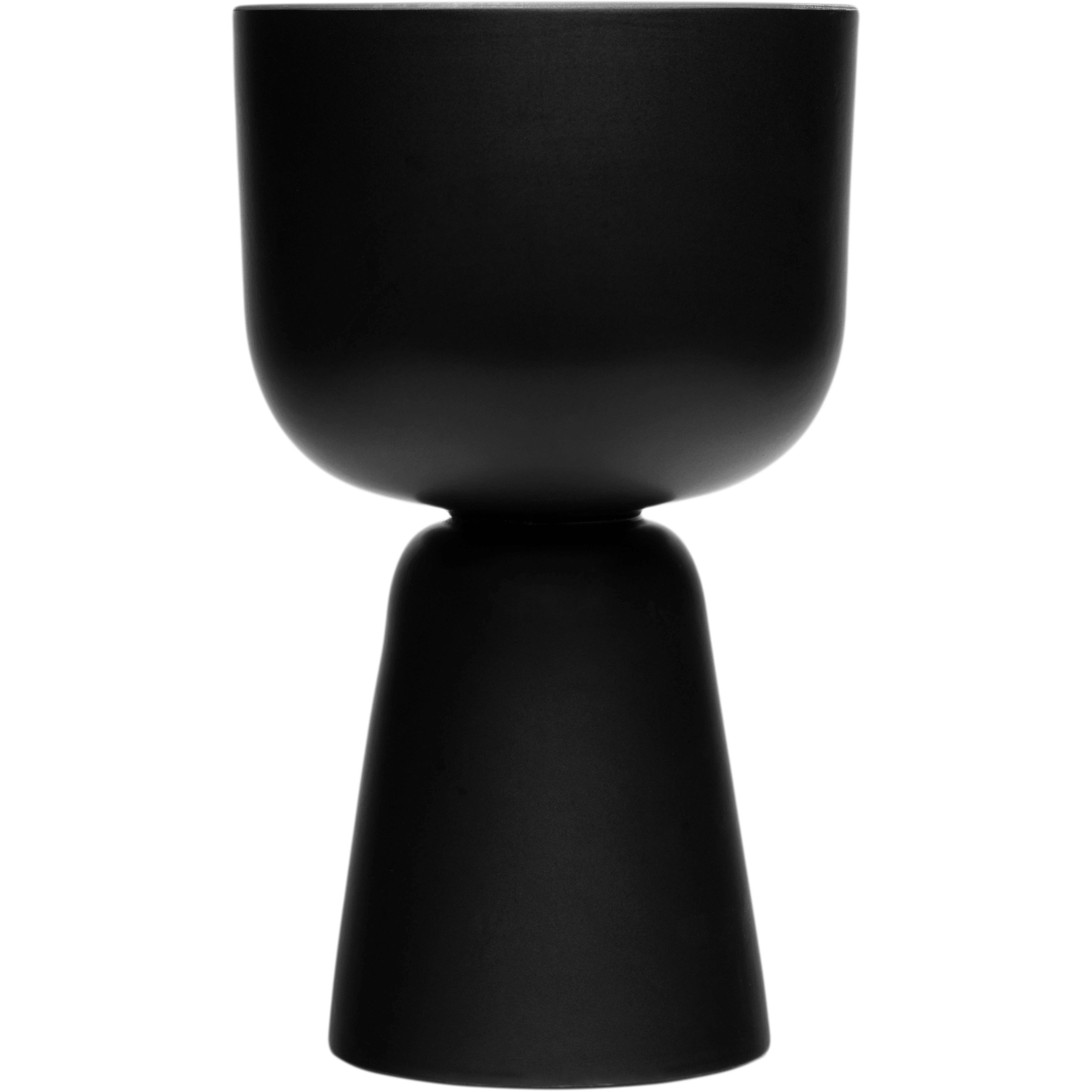 Iittala Nappula Kruka 23x19 Cm Mattsvart - Krukor Keramik Svart - 1084097