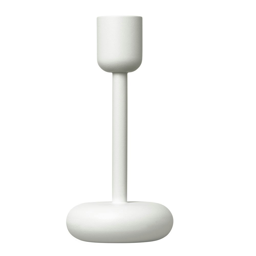 Iittala Nappula Ljusstake 183 Mm Vit - Ljusstakar Lackerat St&aring;l Vit - 1009086