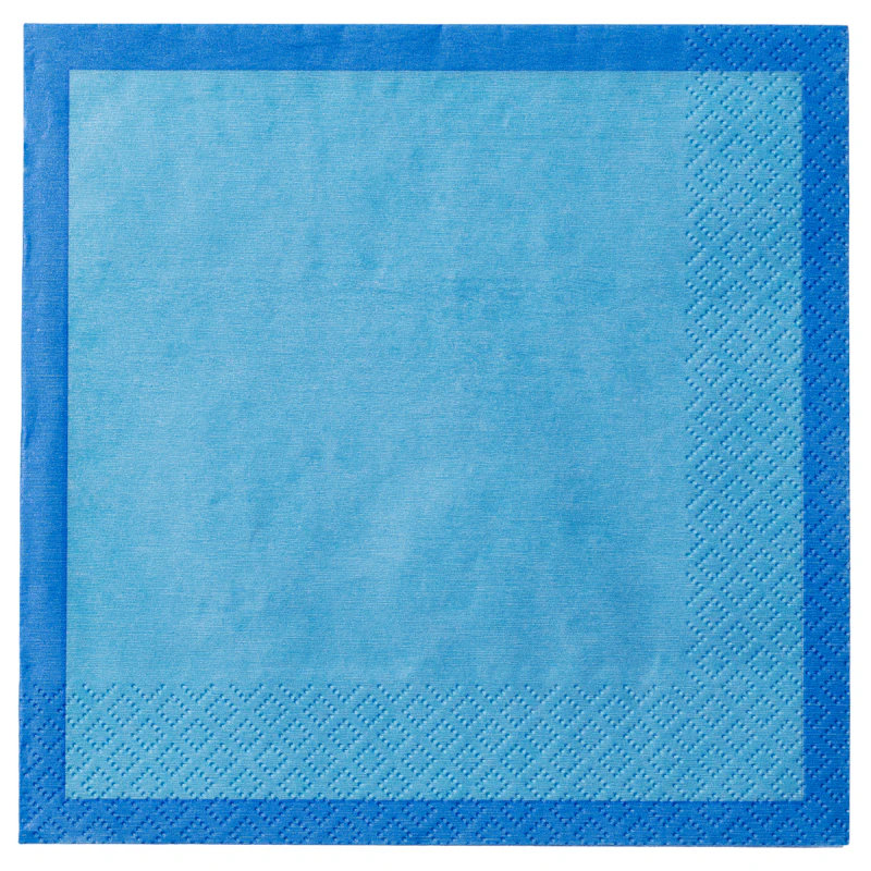 Servetter 33x33 cm, Electric Blue