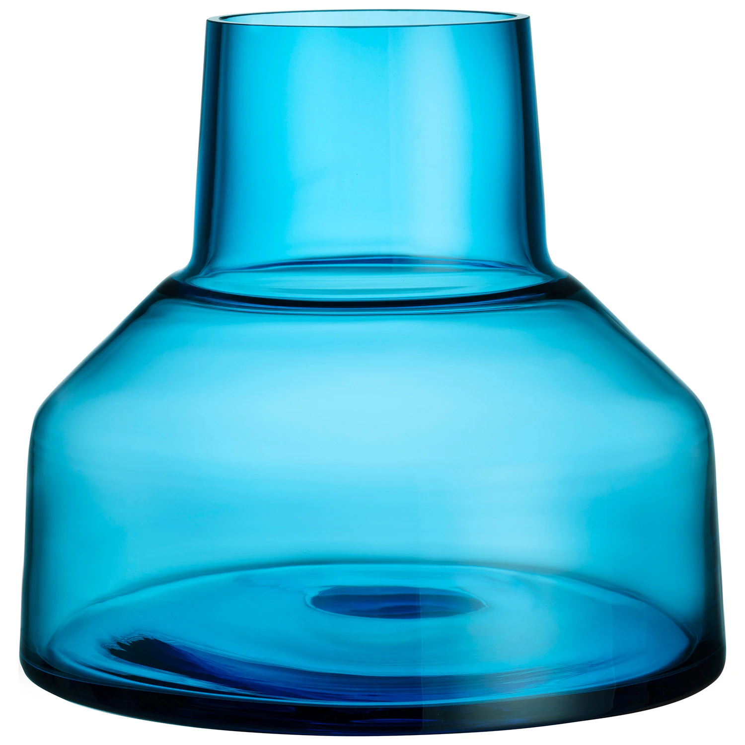 Iittala Solare Vas L&aring;g 20x22 Cm Electric Blue - Vaser Glas Electric Blue - 1079500