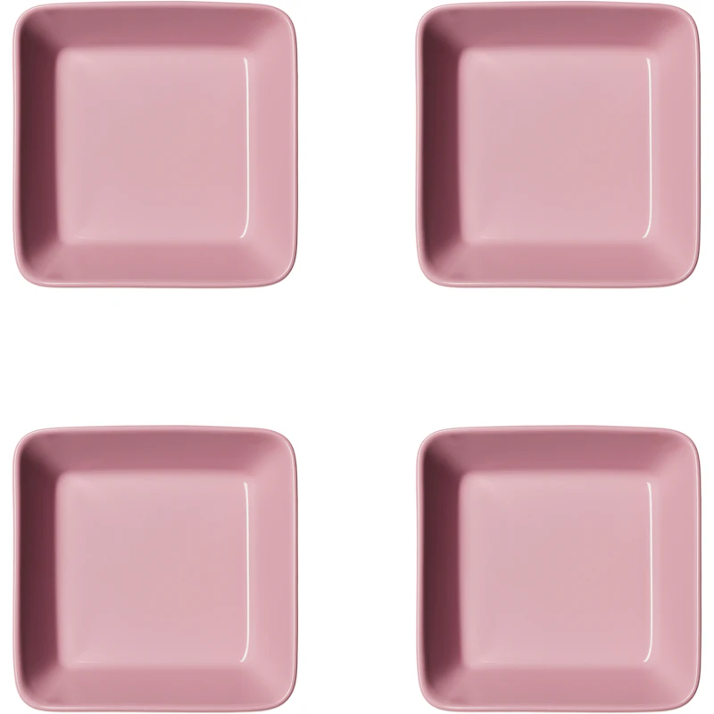 Teema Fat 12x12 cm 4-pack, Ros