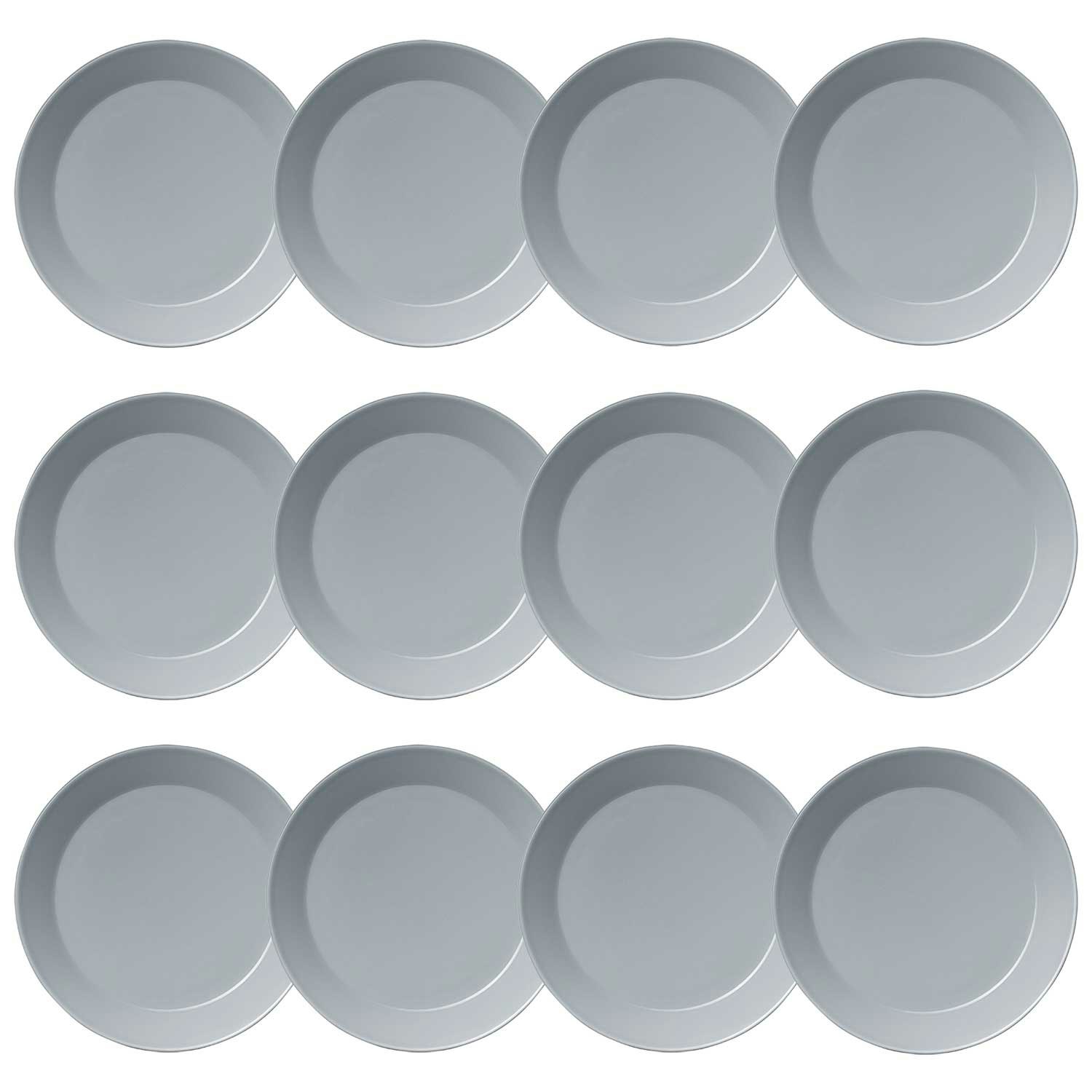 Iittala Teema Tallrik 26 Cm P&auml;rlgr&aring; 12-pack - Mattallrikar Porslin Gr&aring; - 1005891-12pack