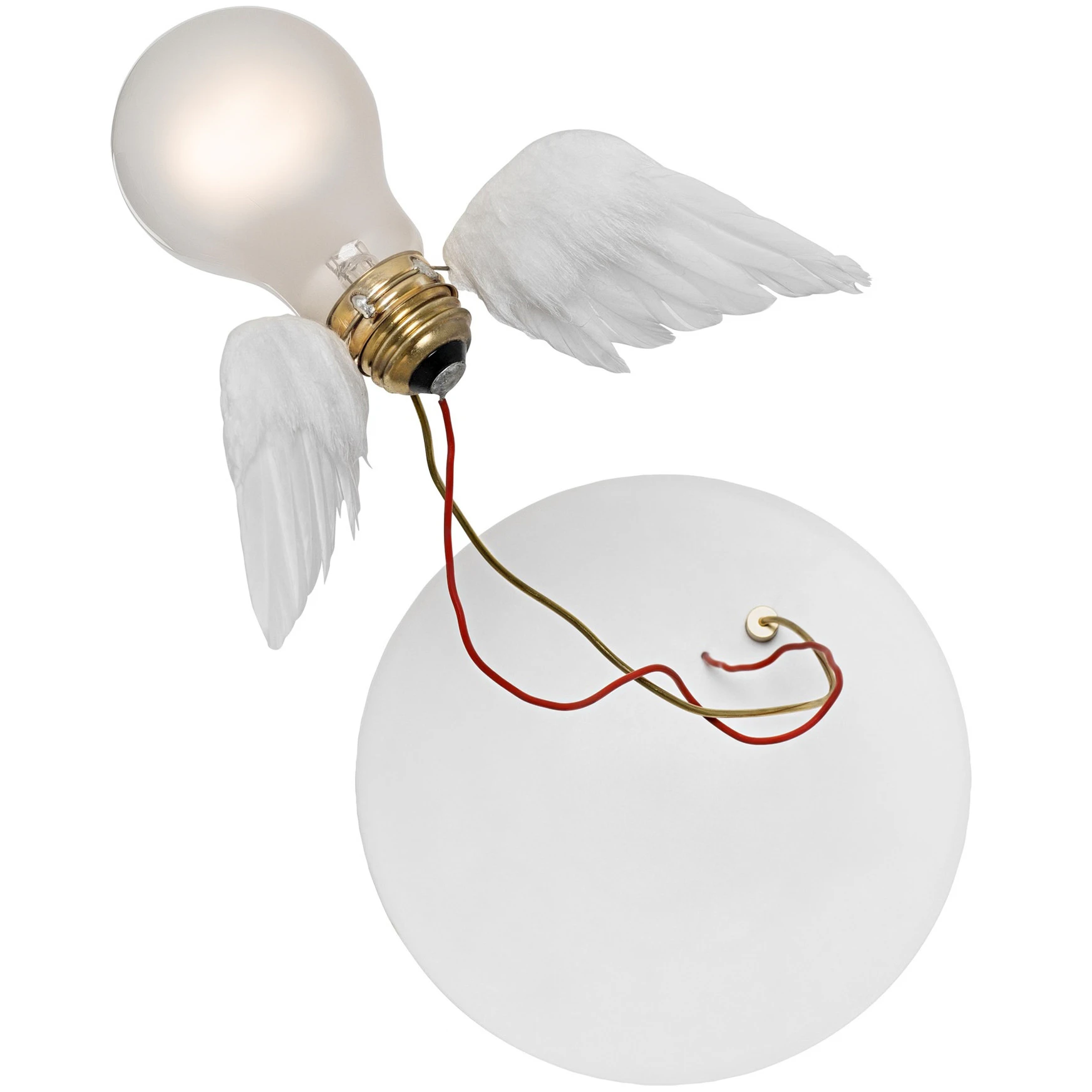 Ingo Maurer Lucellino Nt Vägglampa Vit - Vägglampor Mässing Vit - 4805200