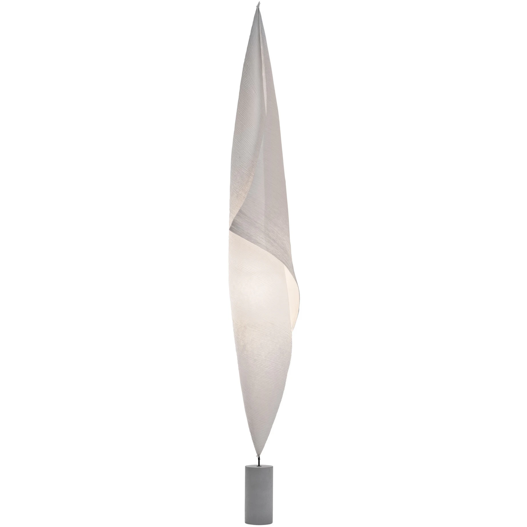 Ingo Maurer Wo-tum-bu 1 Golvlampa Vit - Golvlampor Betong Vit - 2810000