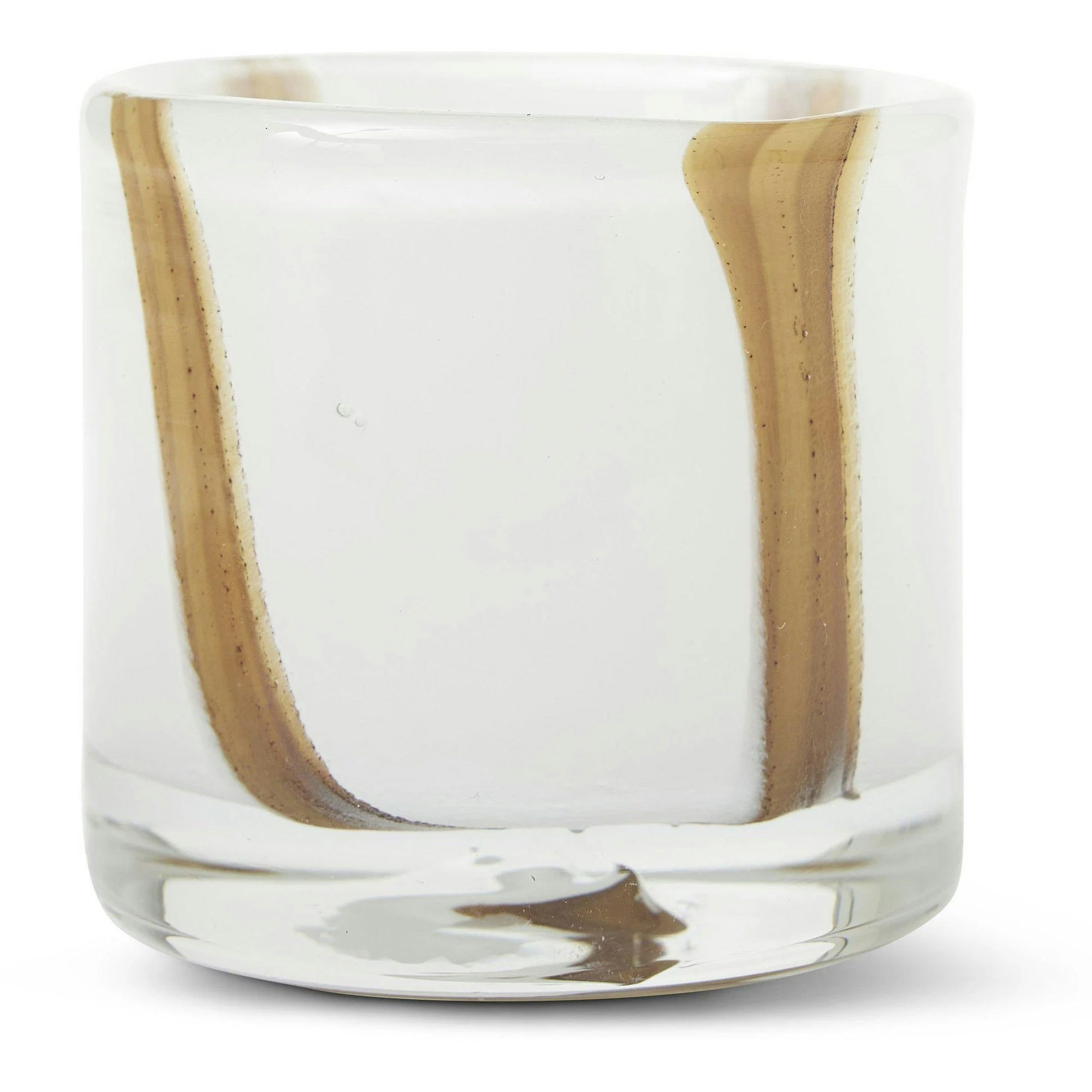 Jakobsdals Luci Ljuslykta 8 Cm Vit / Orange - Ljuslyktor Glas Vit - N812475-26