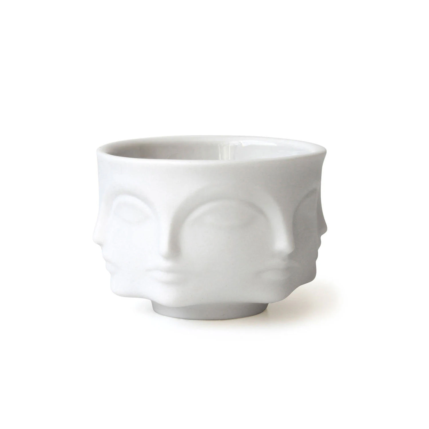 Jonathan Adler Muse Candle Holder Bowl Matt White Ljuslykta Mattvit - Vaser Porslin Mattvit - 6849