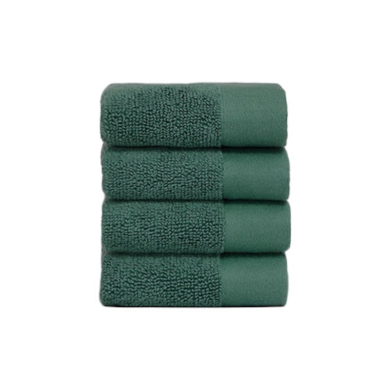 Ansiktshandduk 30x30 cm 4-pack, Juniper Green