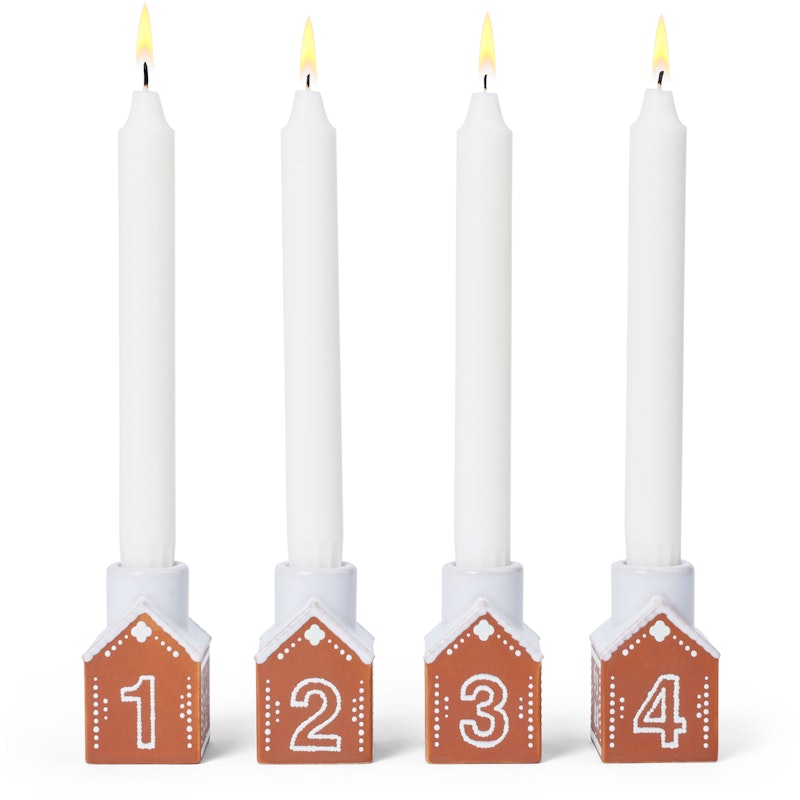 Gingerbread Adventsljusstake H7,5 cm
