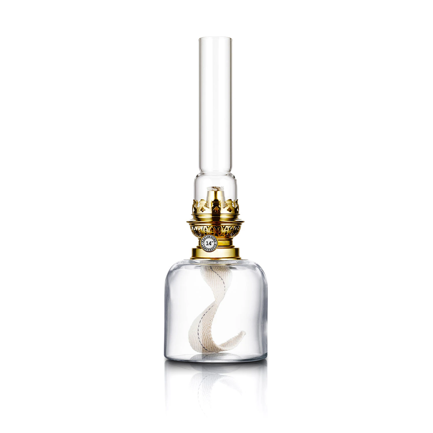 Karlskrona Lampfabrik Kungsholmen Fotogenlampa Klar - Fotogen- & Oljelampor Mässing Klar - N247K