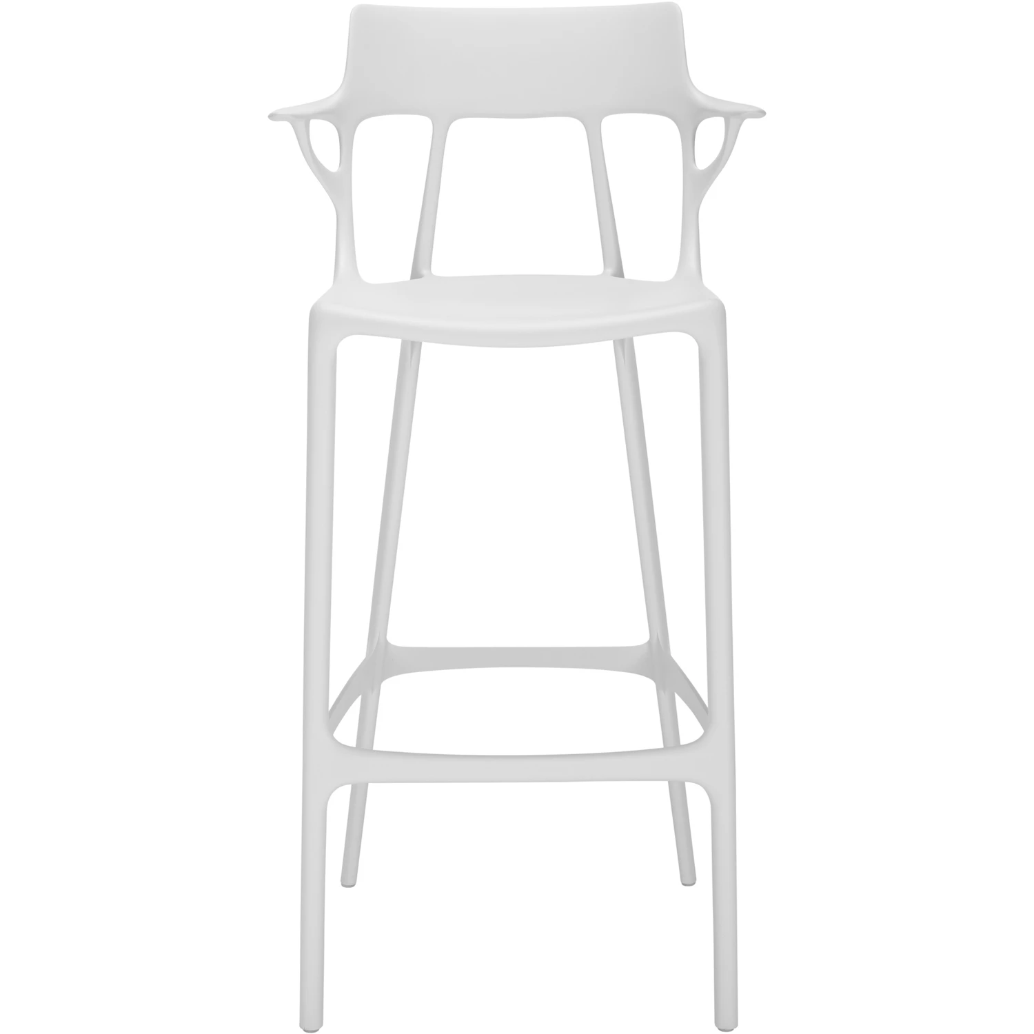 Kartell A.I. Barstol &Aring;tervunnen 75 Cm Vit - Barstolar &Aring;tervunnen Termoplastisk Teknopolymer Vit - 05889BI