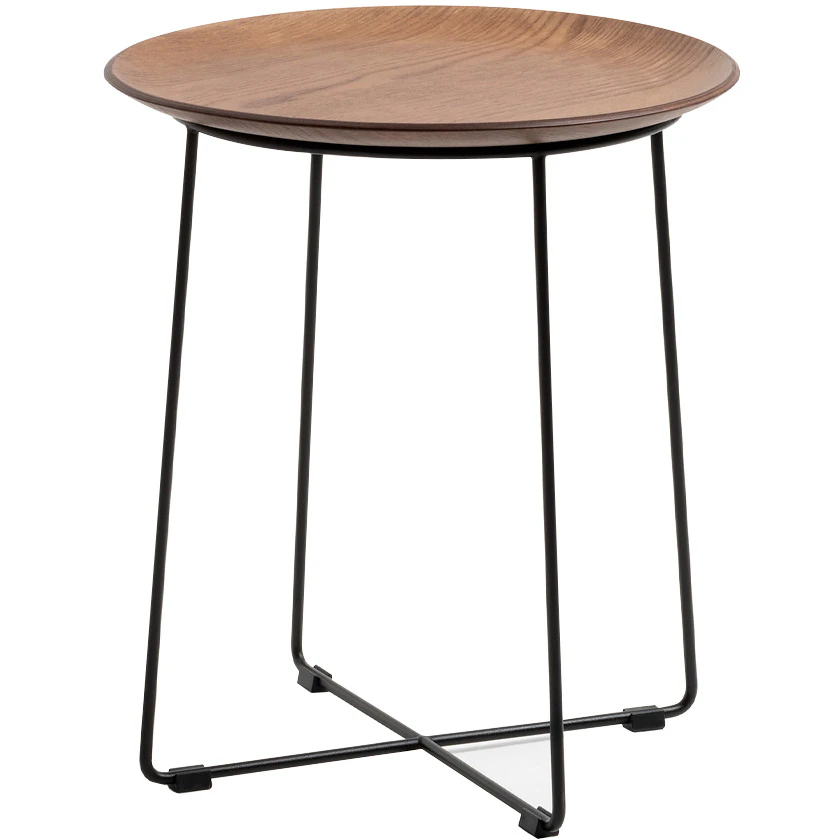Kartell Al Wood Soffbord M&ouml;rk Bok / Svart - Soffbord Bokfan&eacute;r Svart - 04928SN