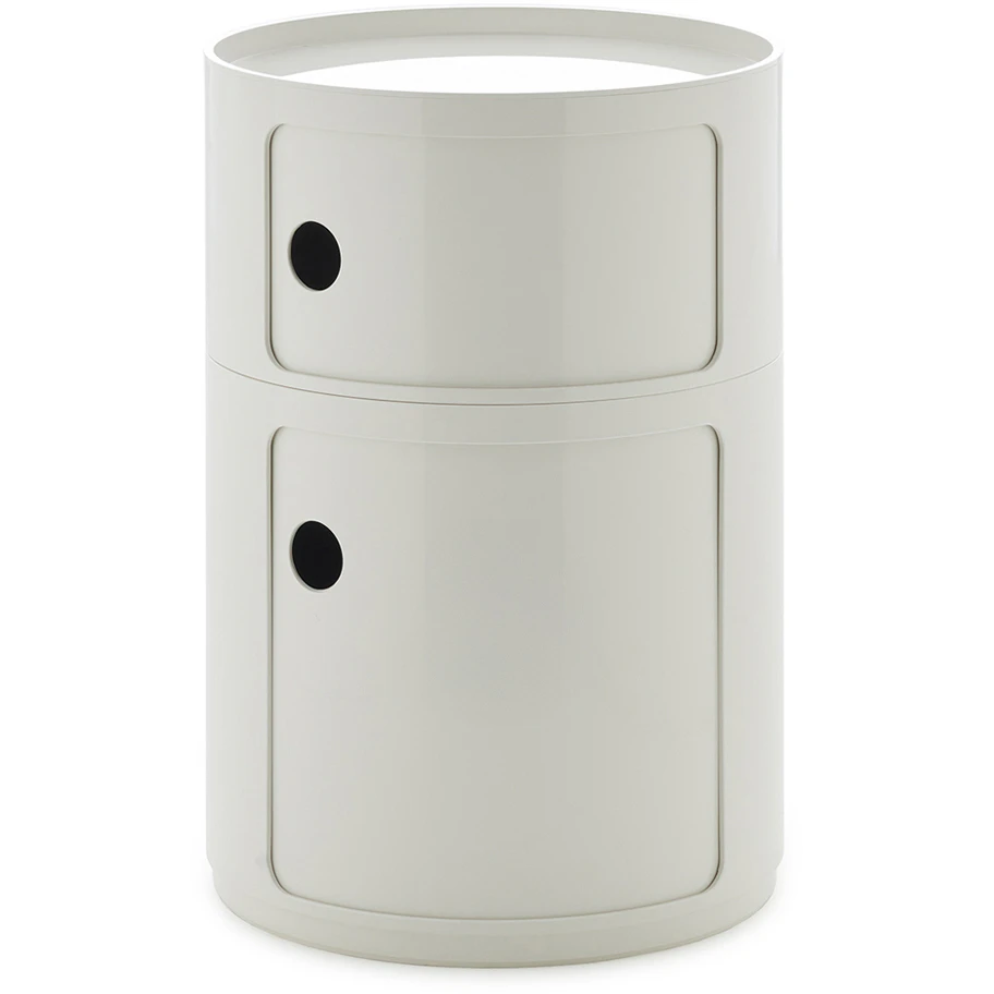 Kartell Componibili New Big F&ouml;rvaring Med 2 Fack Vit - Sidobord & Avlastningsbord Abs-plast Vit - 492203