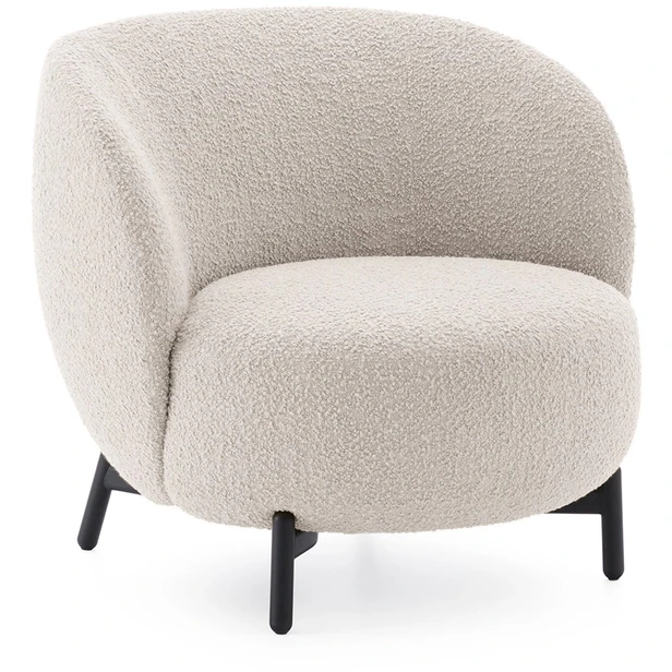Kartell Lunam Curly F&aring;t&ouml;lj Vit - F&aring;t&ouml;ljer Boucl&eacute; Vit - 06245C1