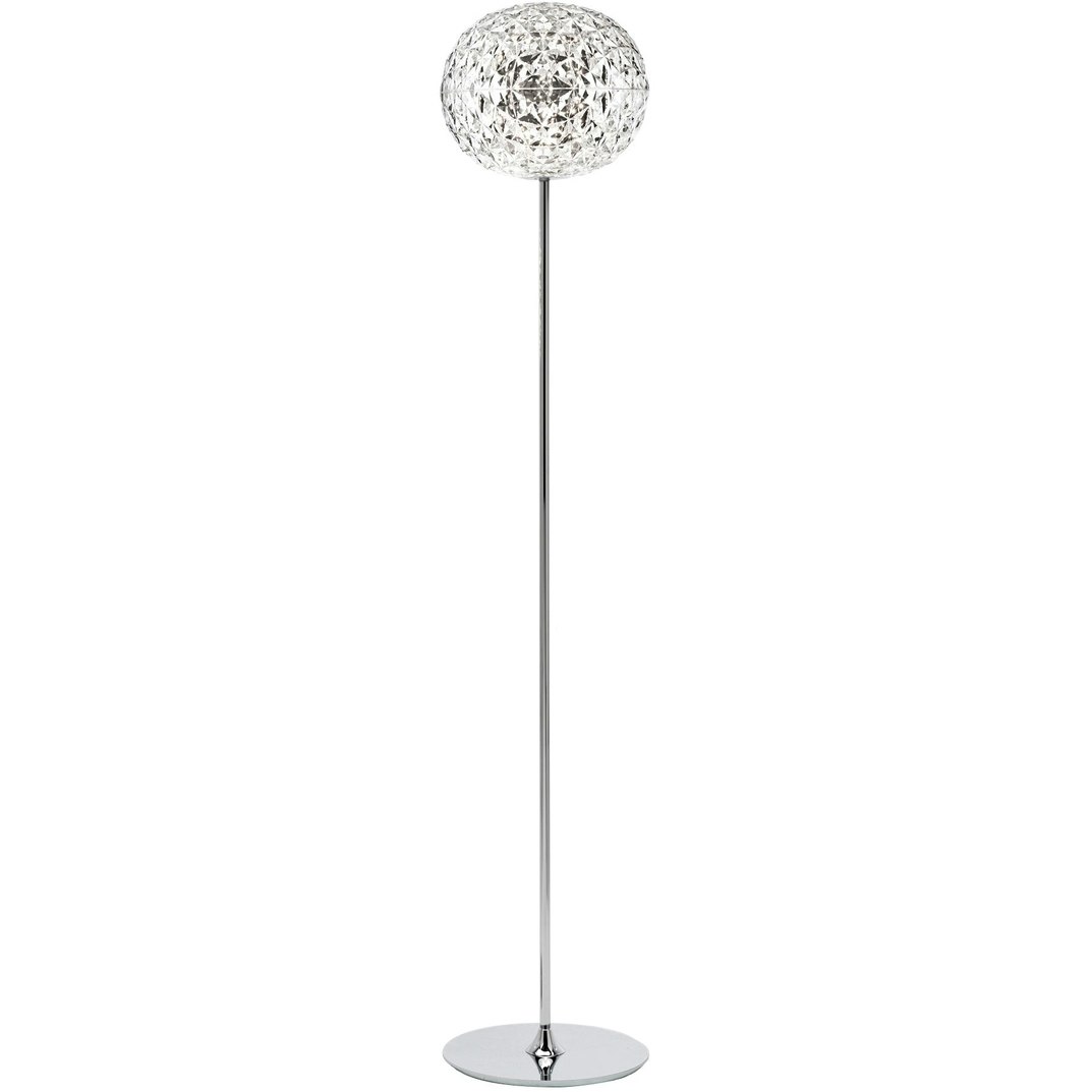 Kartell Planet Golvlampa 160 Cm Crystal - Golvlampor Kromat Stål Crystal - 09388B4