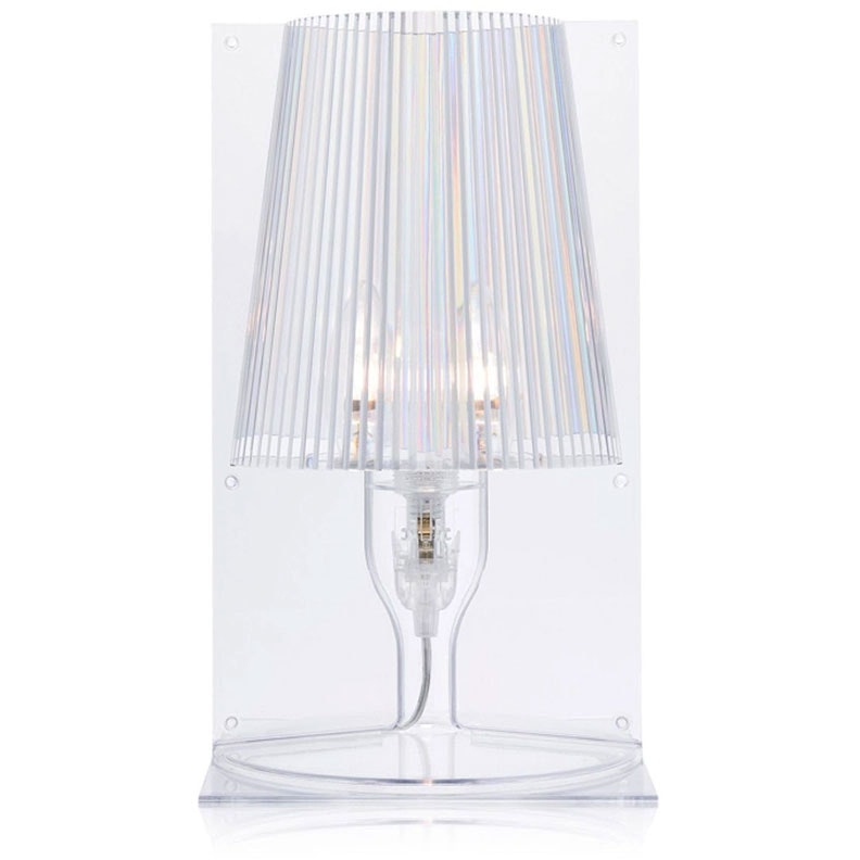 Kartell Take Bordslampa Crystal - Bordslampor Polykarbonat 2.0 Klar - G9050B4