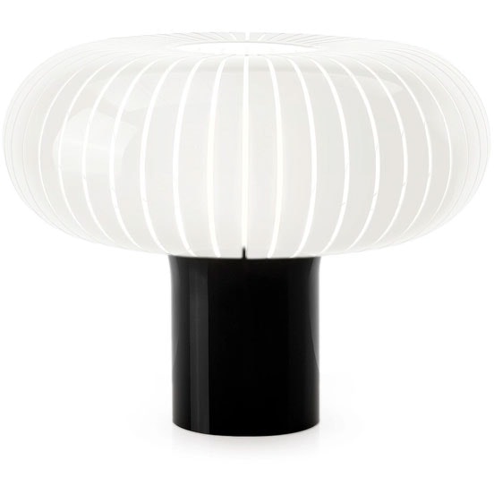 Kartell Teresa Bordslampa Svart / Vit - Bordslampor Återvunnen Pmma Svart - 09105BN
