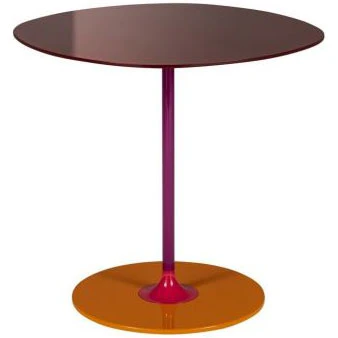 Kartell Thierry Soffbord 50x50 Cm Bordeaux - Soffbord St&aring;l Bordeaux - 04041BO
