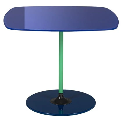 Kartell Thierry Soffbord 50x50 Cm Sea Blue - Soffbord St&aring;l Sea Blue - 04040BL