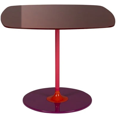 Kartell Thierry Soffbord 50x50 Cm Bordeaux - Soffbord St&aring;l Bordeaux - 04040BO