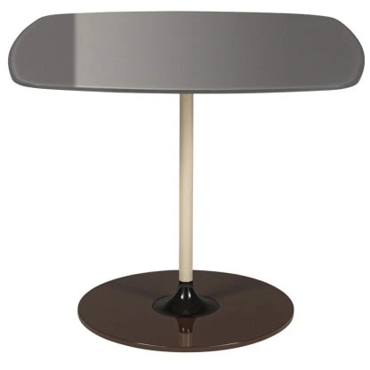 Kartell Thierry Soffbord 50x50 Cm London Smoke Grey - Soffbord St&aring;l London Smoke Grey - 04040GR