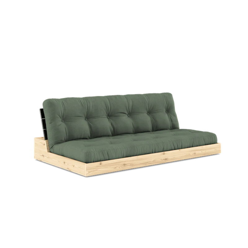 Bas Med 5-Lagers Madrass Svart Natt/Olivgrön