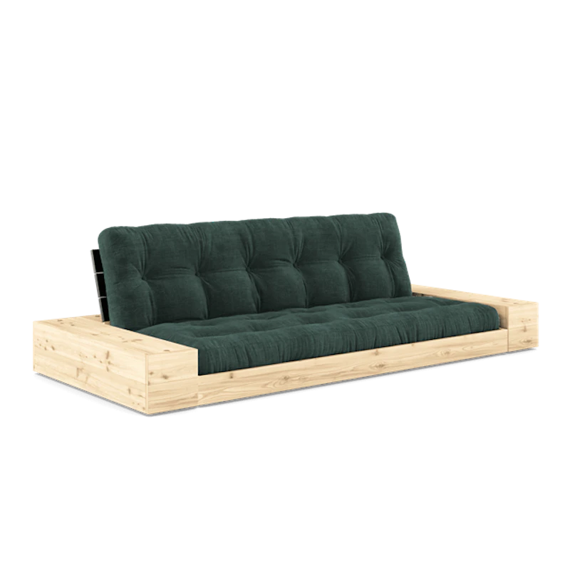 Bas Med Sidobox och 5-Lagers Madrass Black Night/Seaweed