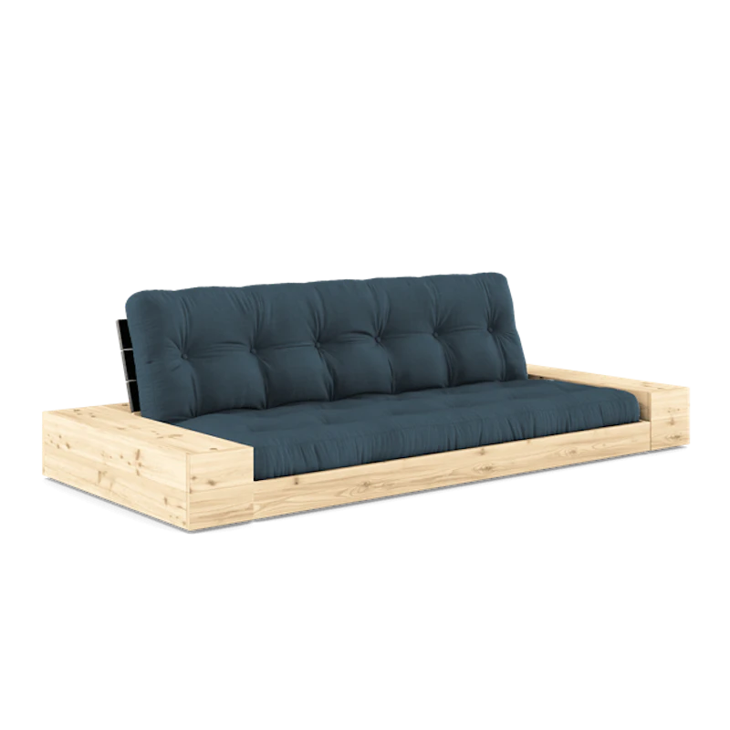 Bas Med Sidobox och 5-Lagers Madrass Black Night/Petroleum