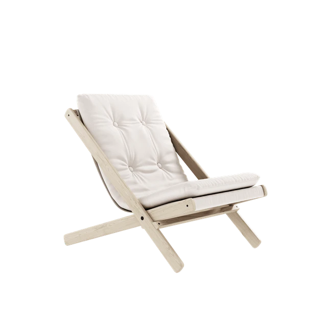 Karup Boggie F&aring;t&ouml;lj Med Madrass Utomhus 401 Vit/oljad Bok - F&aring;t&ouml;ljer Akryl Vit - 545301401