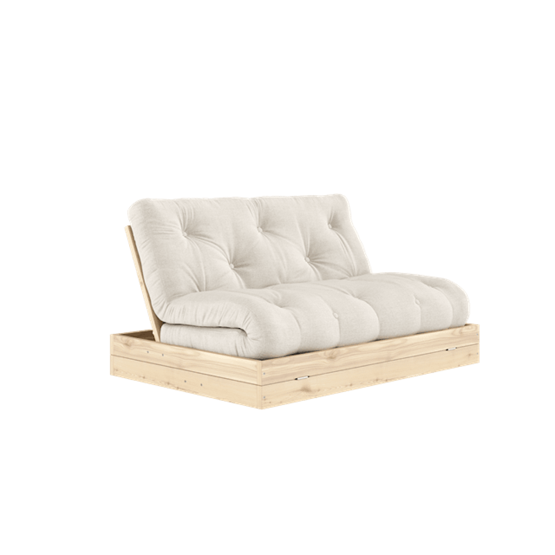 Karup Design Flip Sovesofa Med Madras 140x200 Linned/Klarlakeret