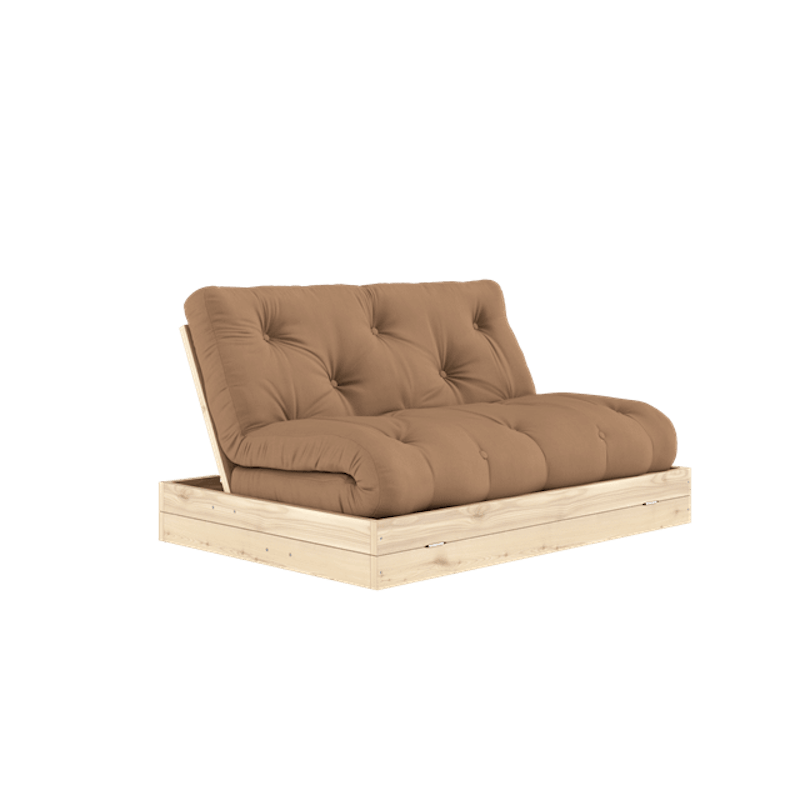 Karup Design Flip Sovesofa Med Madras 140x200 Mocca/Klarlakeret