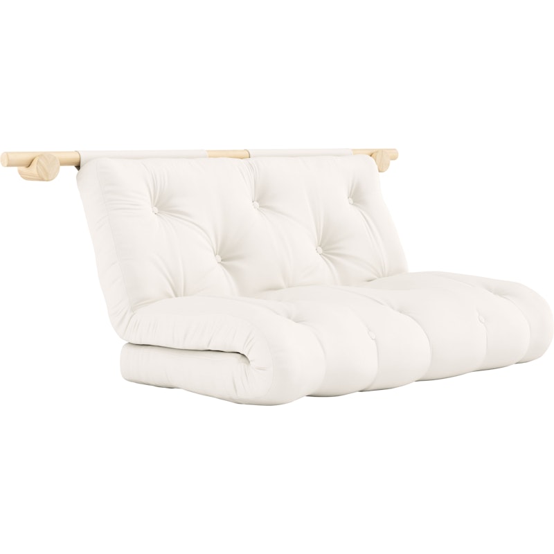 Hooked Madrass Med Beslag 135x200 cm, Raw / Natur