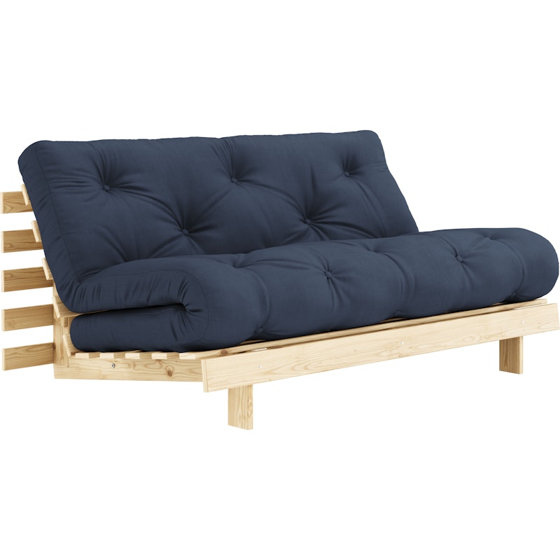 Roots 160 Bäddsoffa Med Madrass, Raw / Marinblå