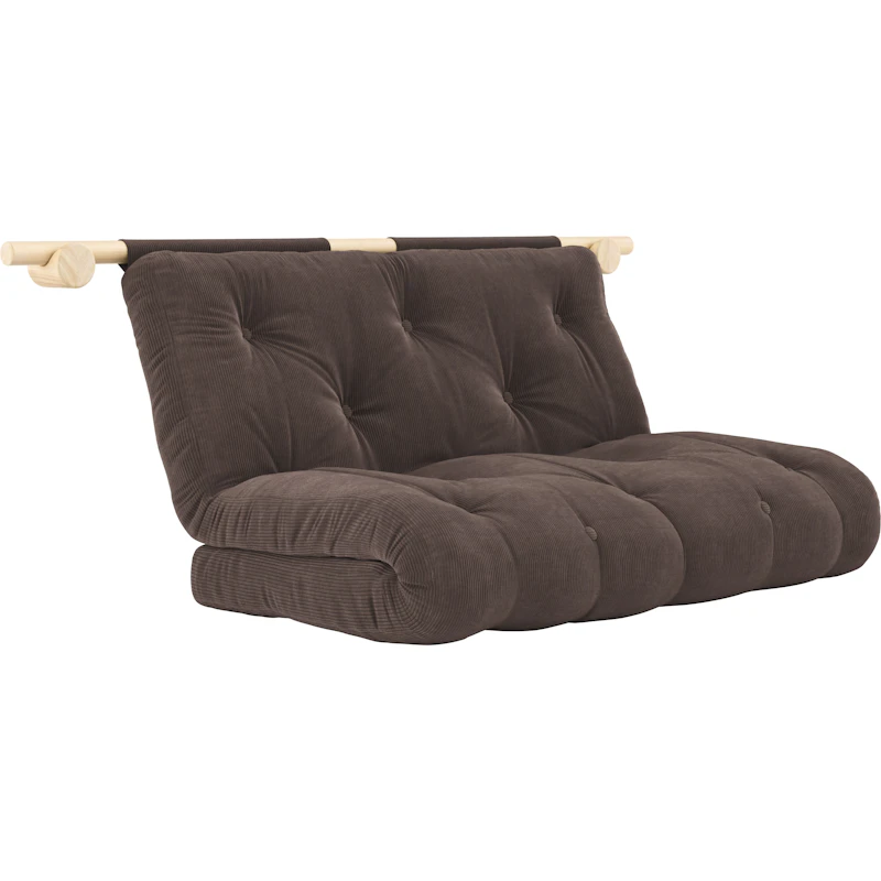 Hooked Madrass Med Beslag 135x200 cm, Raw / Chocolate