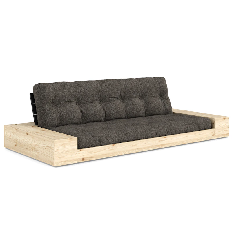 Base Bäddsoffa Med Förvaring, Black Night / Mellow Brown