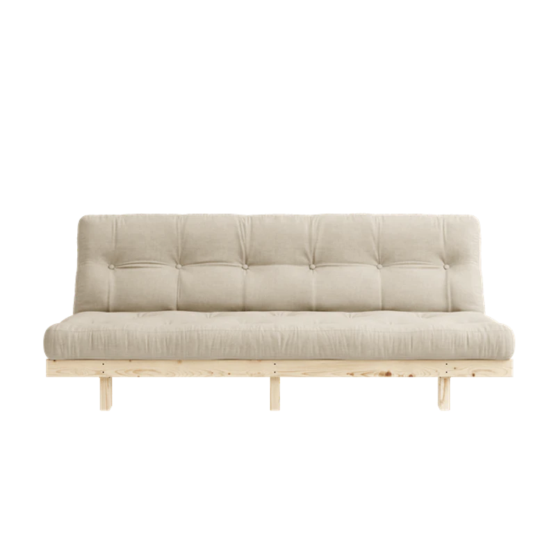 Lean Bäddsoffa Med 5-Lagers Madrass 130x190 Beige/Raw