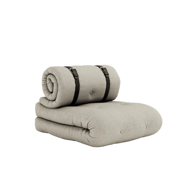 Karup Sp&auml;nnf&aring;t&ouml;lj Med Madrass Och B&auml;lte 914 Linne/brun - F&aring;t&ouml;ljer Akryl Linen - 801914914070