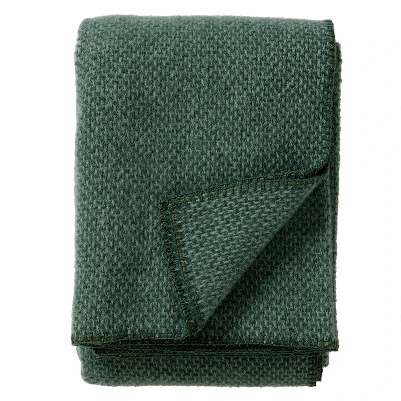 Domino Ullpläd 130x180 cm, Grön