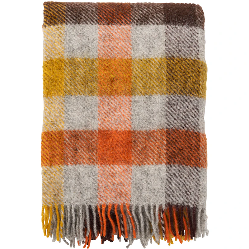 Gotland Pläd 130x200 cm, Gul/Multi